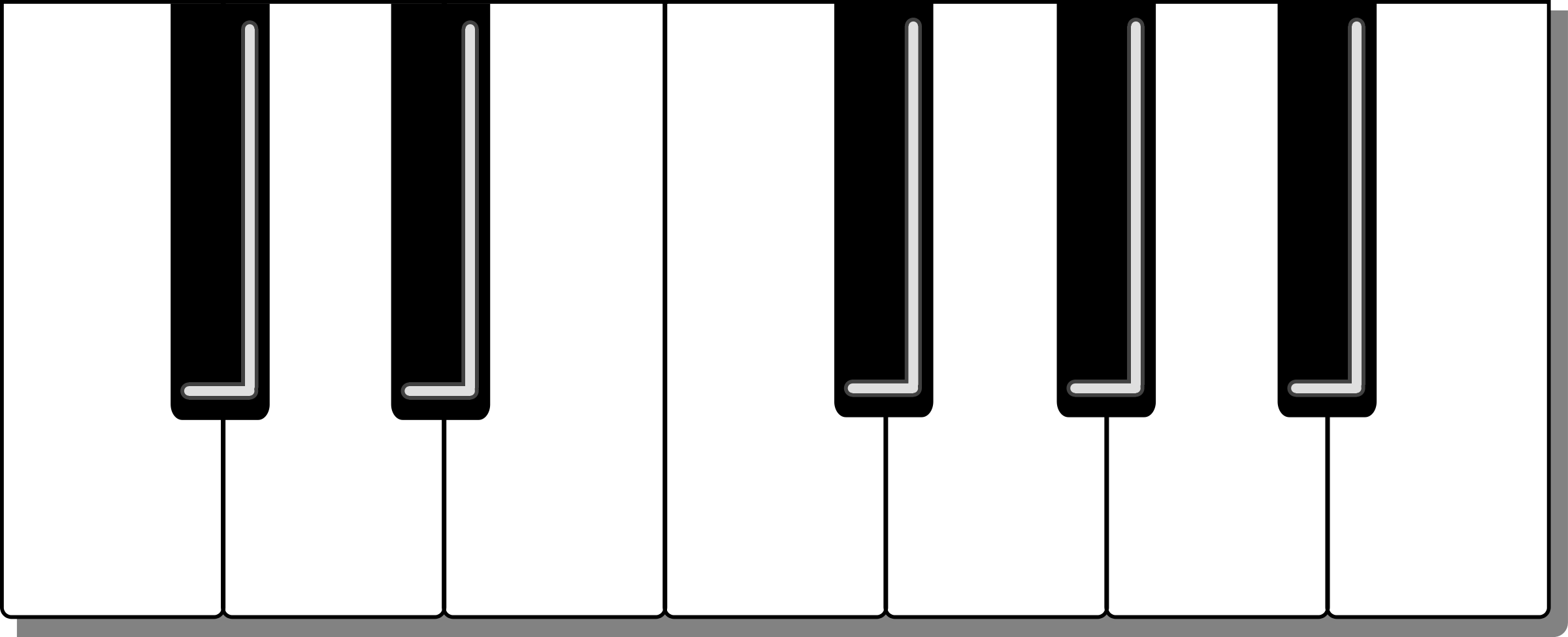 Piano Keys Clip Art - The Cliparts