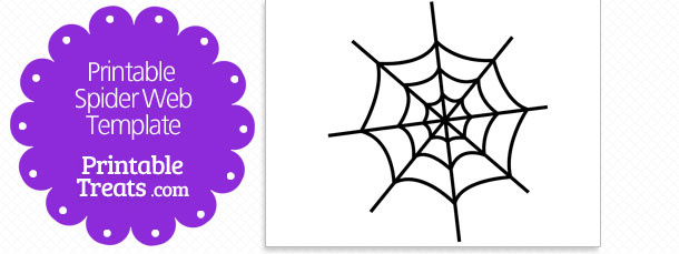 Printable Spider Web Template — Printable Treats.com