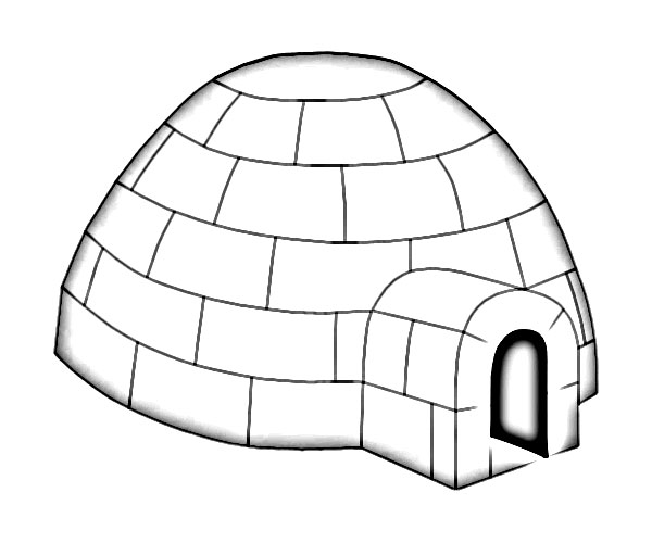 536 views Clipart Igloo - Tumundografico