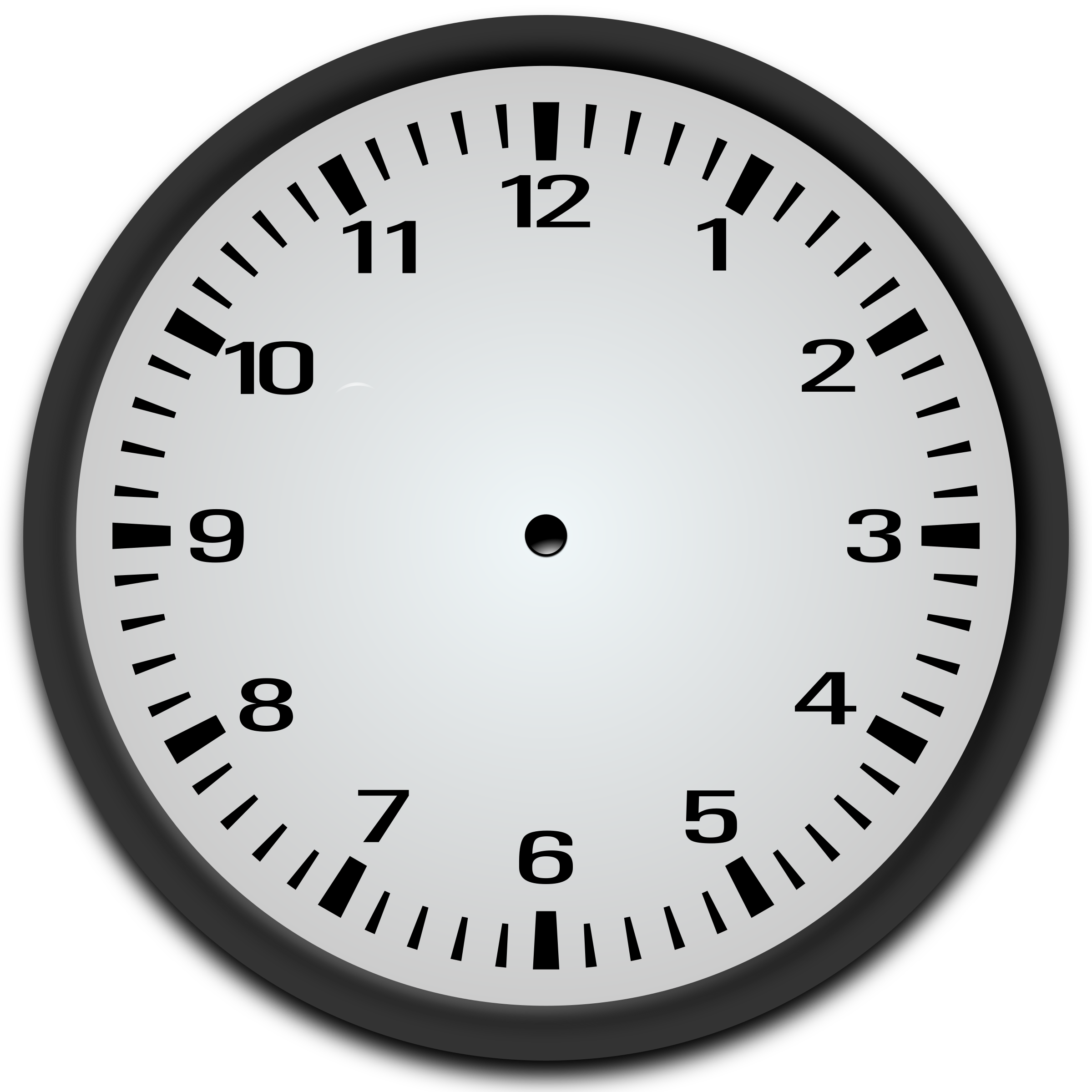 Blank clock clipart