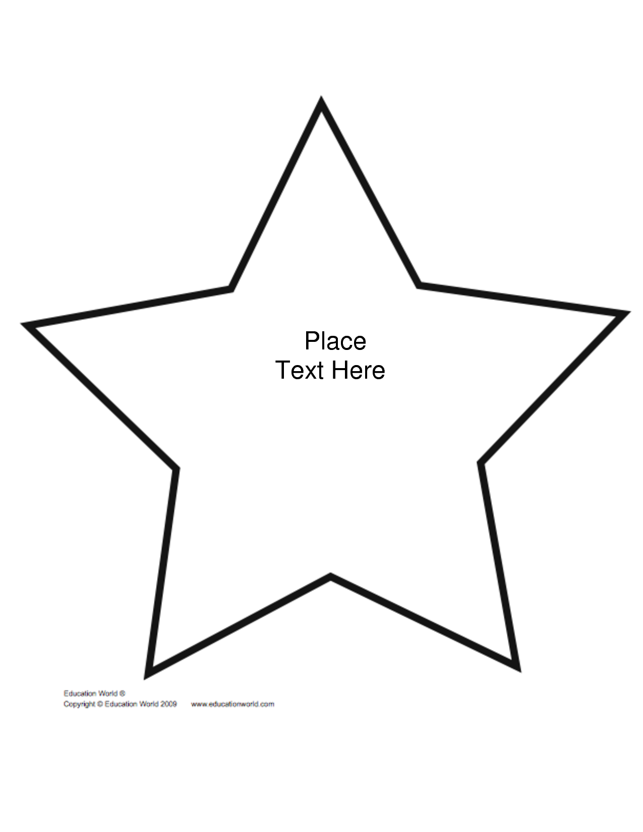 Best Photos of Star Templates Printable Free - Star Outline ...