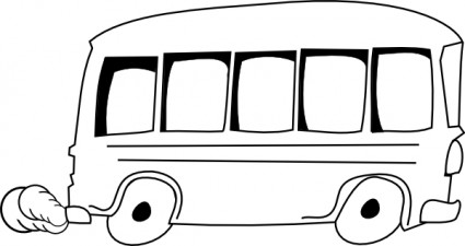School Bus Outline clip art Vector clip art - Free vector for free ...