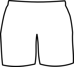 White Boxer Shorts Clip Art - vector clip art online ...