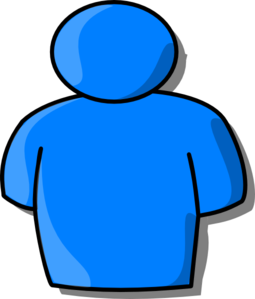 Blue Person clip art - vector clip art online, royalty free ...
