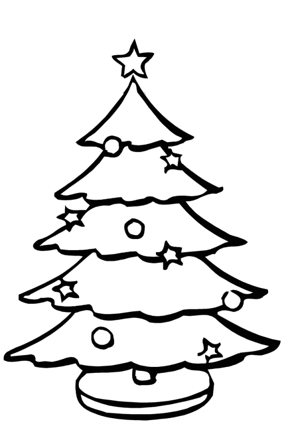 A Christmas Tree Coloring Pages - Christmas Coloring pages of ...