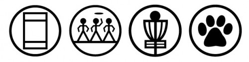 Flying Disc Sports Icon Design