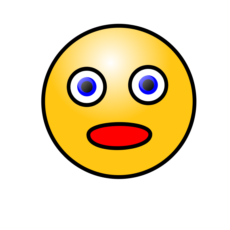 Emoticons Amazed Face Clipart Cliparts