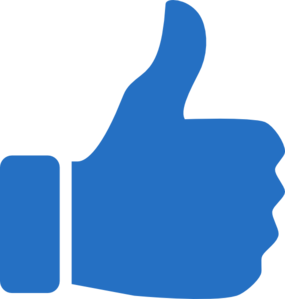 Facebook thumbs up clipart
