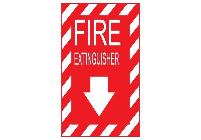 Fire Extinguisher Sign Vector | Free Vector Art at Vecteezy!