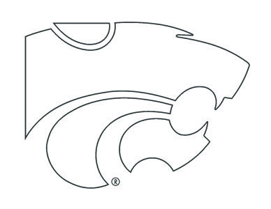 Kansas state wildcat clipart