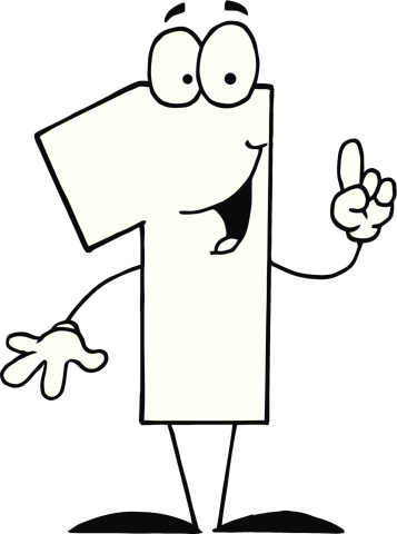 Number 1 clipart black and white - ClipArt Best - ClipArt Best