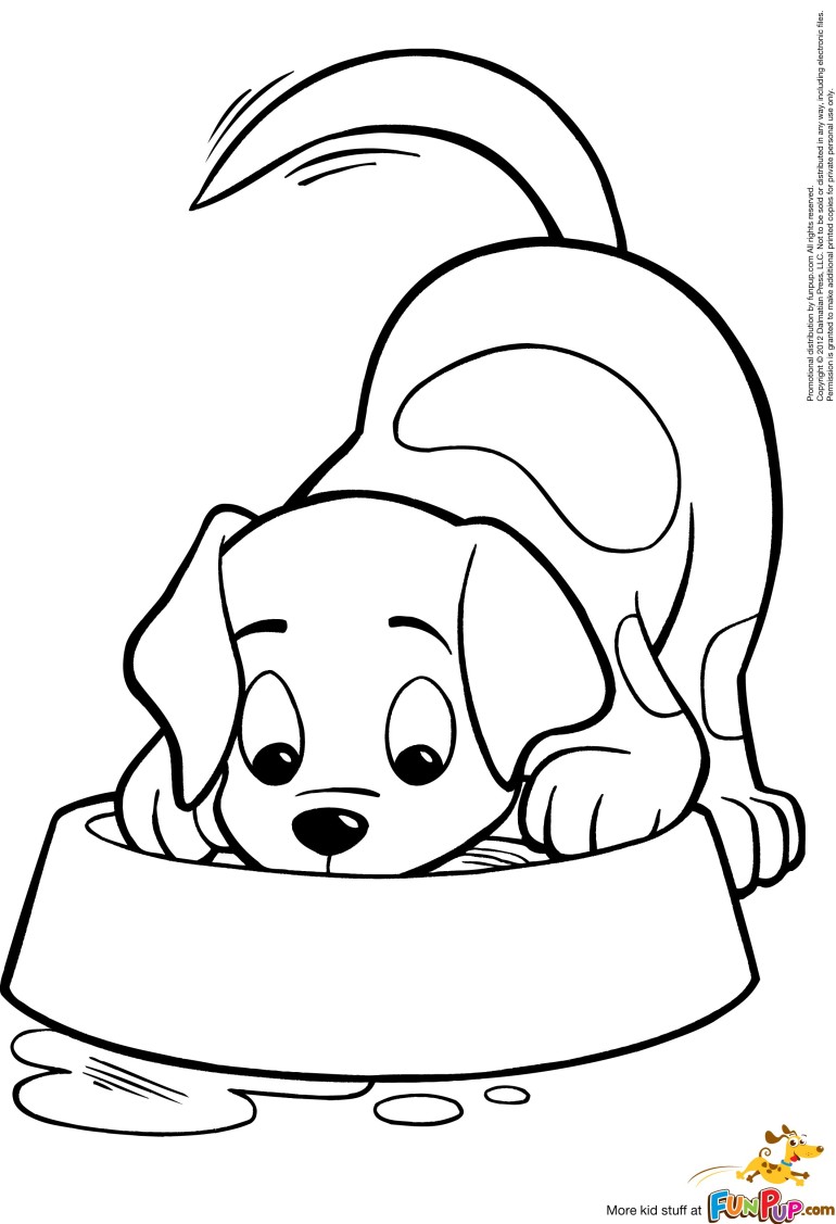 Print Perfect Coloring Pages Free Printable Puppy Coloring Sheets ...
