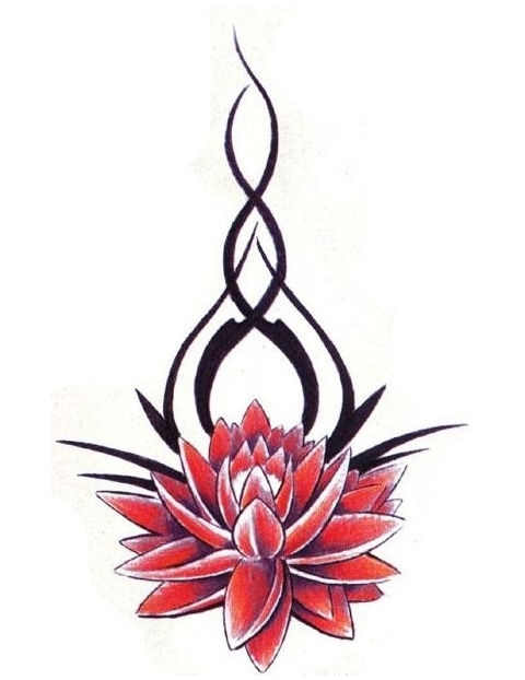 Lily Tribal Tattoos - ClipArt Best