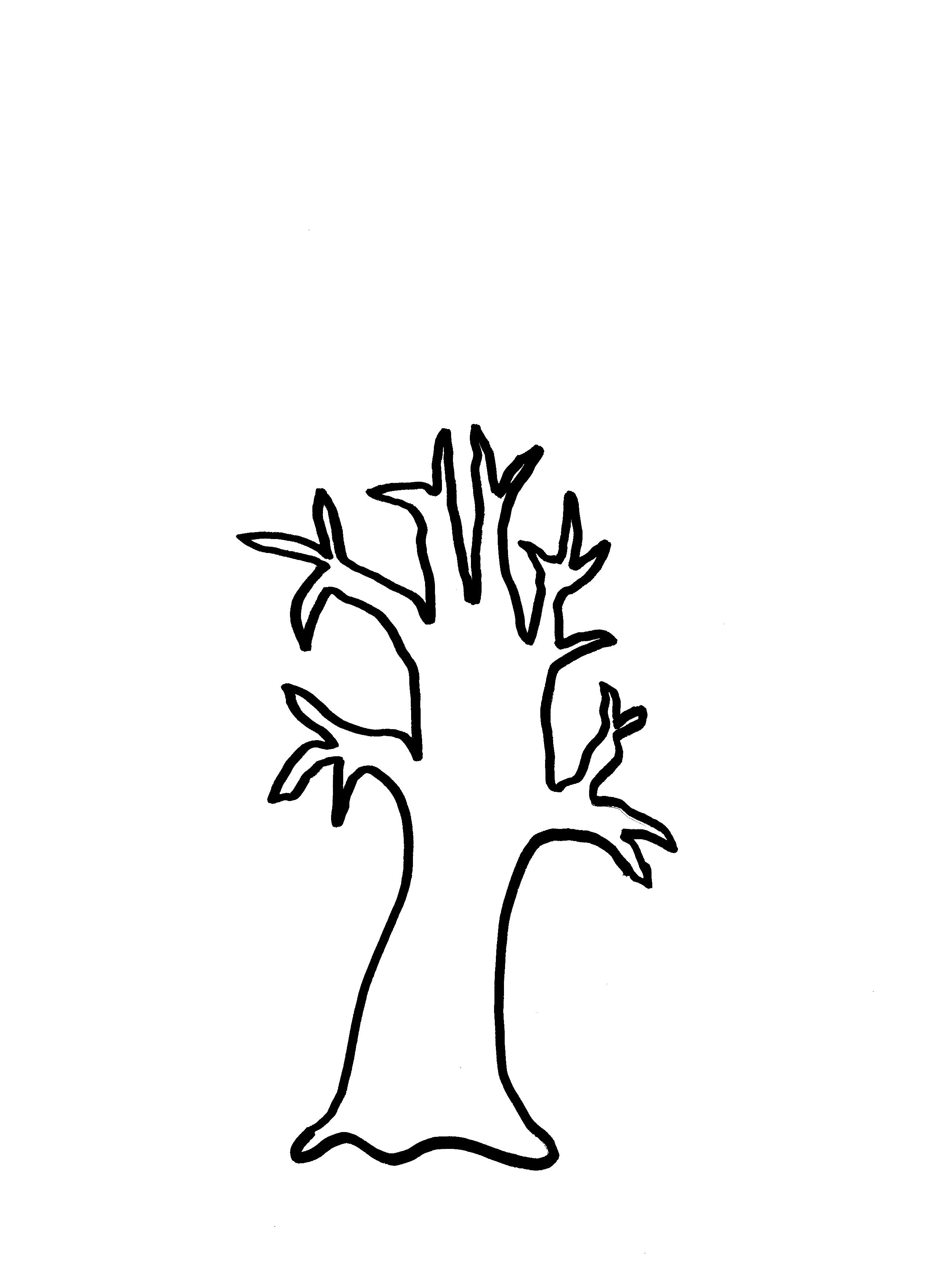 Tree Trunk Cartoon Black And White - ClipArt Best