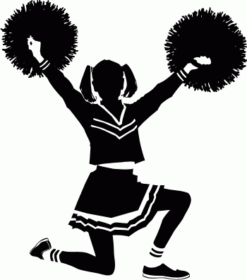 cheerleader, Sports, AE-sports-silhouettes-cheerleader - #1 source ...