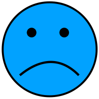 Smiley Mood Sad Blue Clip Art Download