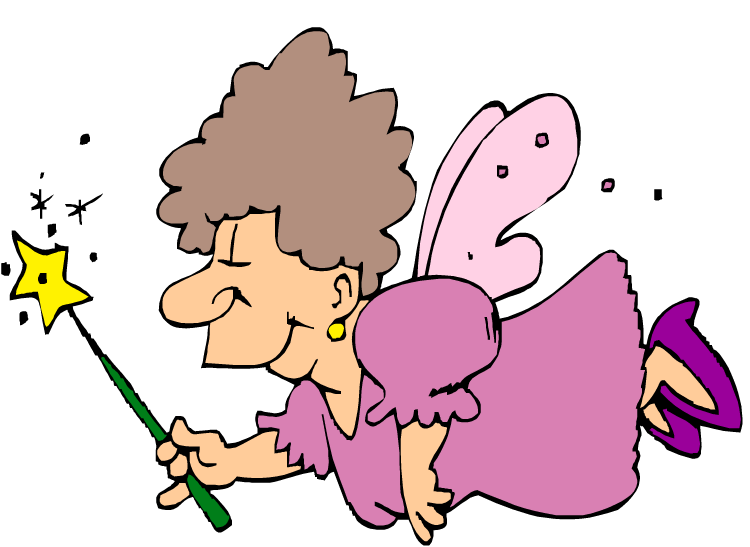 Cartoon fairy godmother clipart