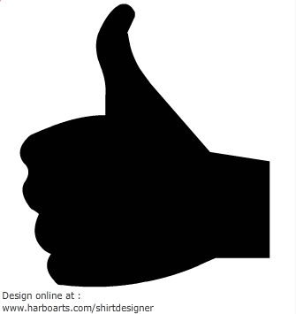Download : Thumbs Up Silhouette - Vector Graphics