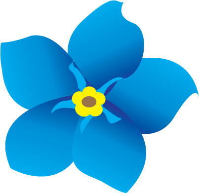 Forget me not clip art