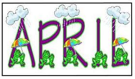 Calendar april month sign classroom clipart image #10804