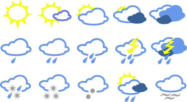 Clipart Weather Symbols Free