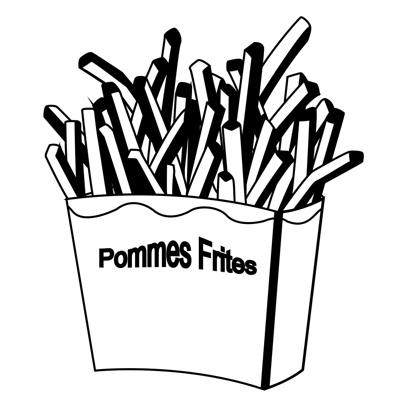 French Fry Coloring Pages | Coloring Pages