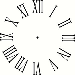 Roman Numeral Clock Clipart