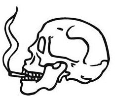Awesome, Skulls and Skull tattoo design