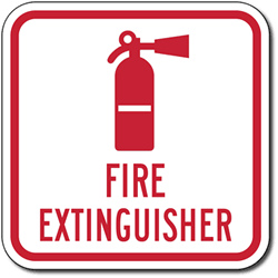 Buy Fire Extinguisher Symbol Sign - 12x12