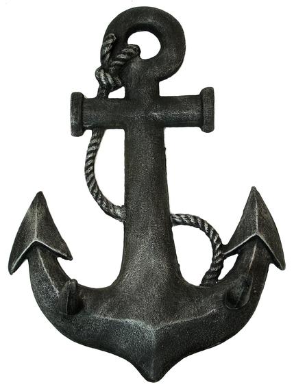 Cast Iron Boat Anchor Plaque
