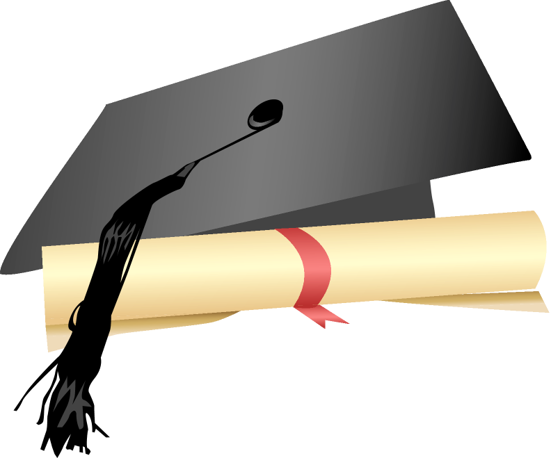 Cap Borders Graduation Diplomas Caps Border Celebrations Clipart Best