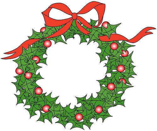 Artzee Chris' Cool Clipart & Graphics: Holly Wreath Illustration