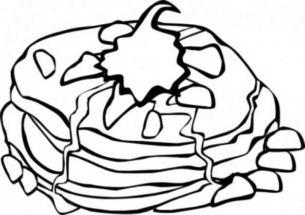 Breakfast pancake clip art | Download free Vector