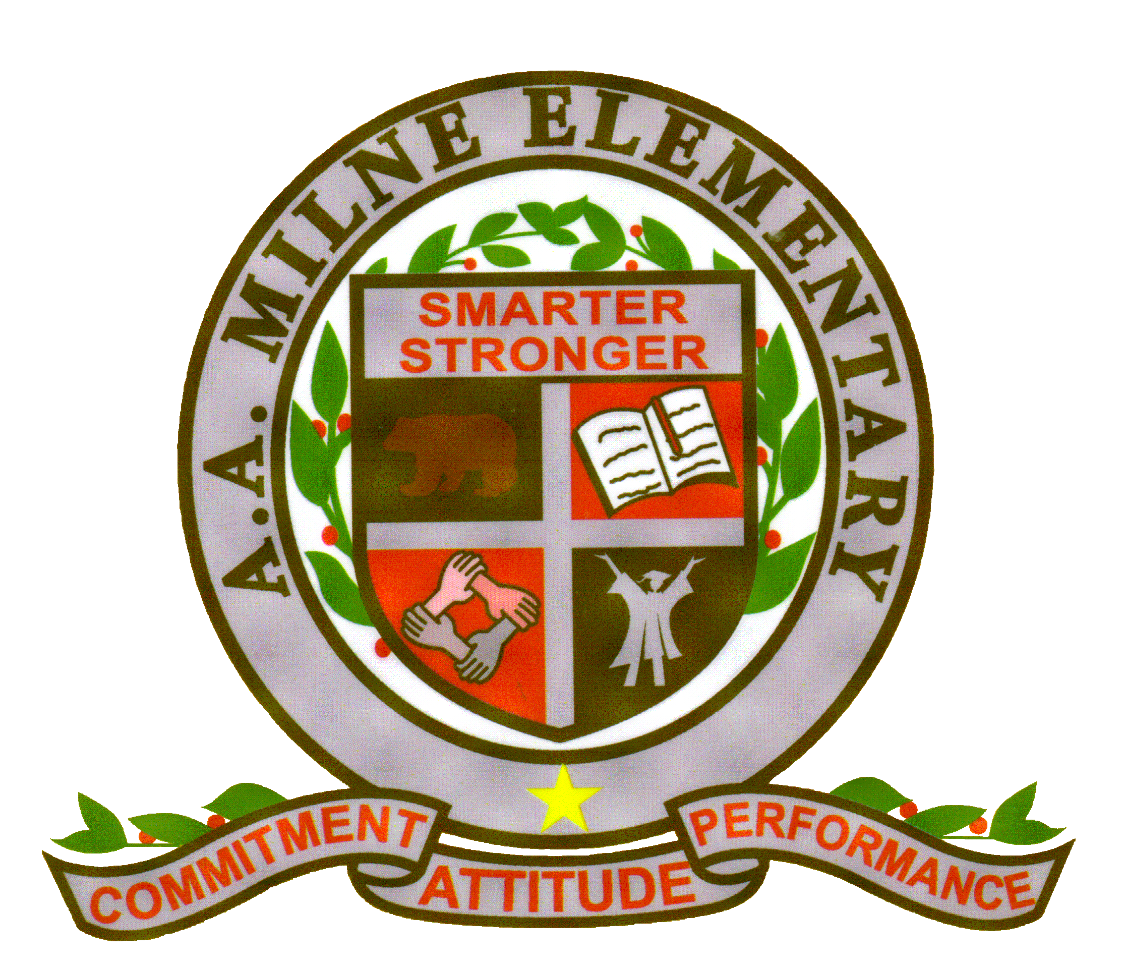 About A. A. Milne / School Logo