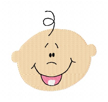 Baby face clip art