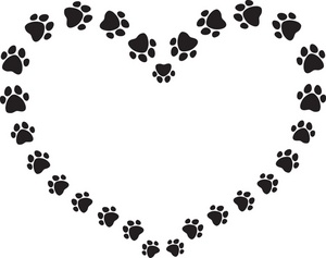 free clip art dog paw print - photo #46