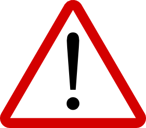 Warning signs clip art