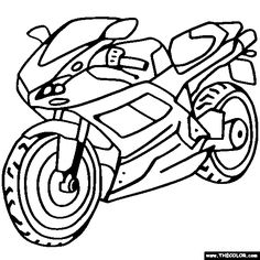 Harley motorcycles, Search and Coloring