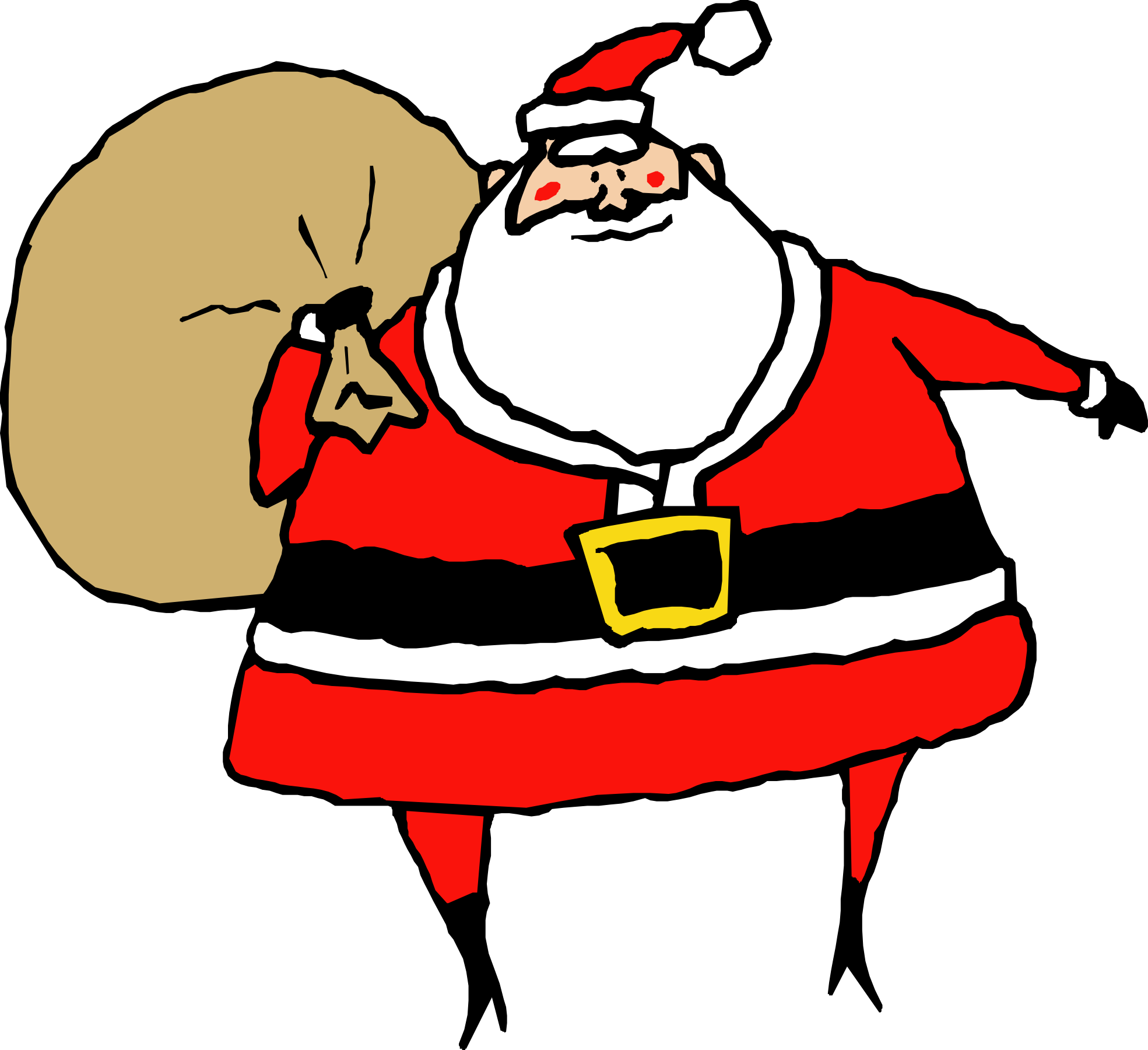 Santa claus clipart transparent