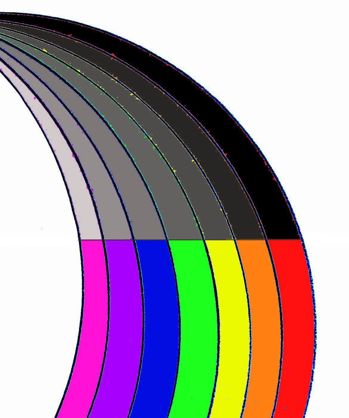 Half Of A Rainbow - ClipArt Best