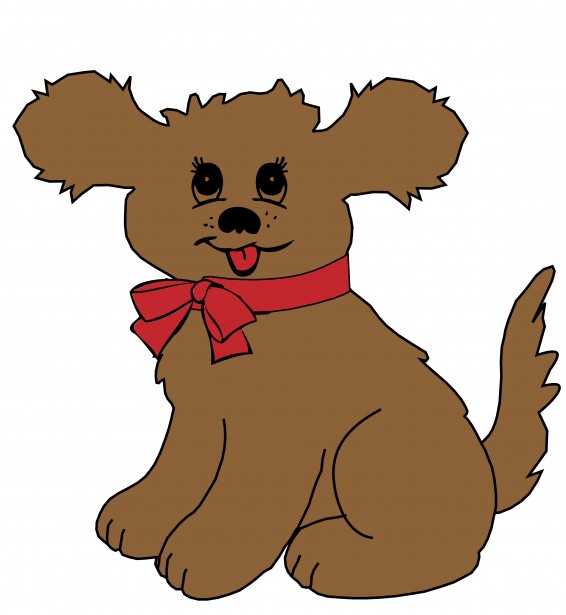 Cartoon Brown Dog Clipart