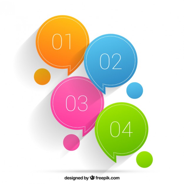 Colored speech bubbles Vector | Free Download