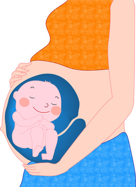 Free cartoon pictures of pregnant women free vector download ...