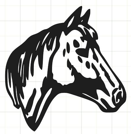 Horse Head Graphic - ClipArt Best
