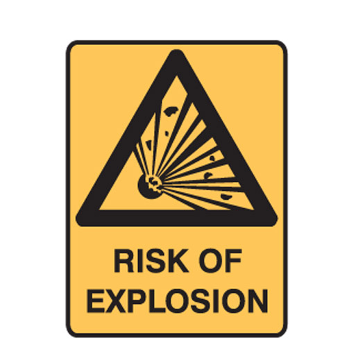 Dangerous Goods Signs - Warning Sign Risk Of Explosion
