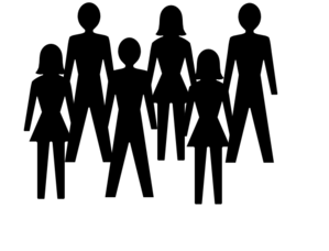 Man and women clipart