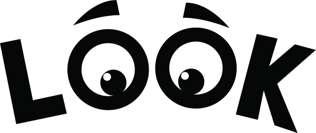 Eyes look pic clipart