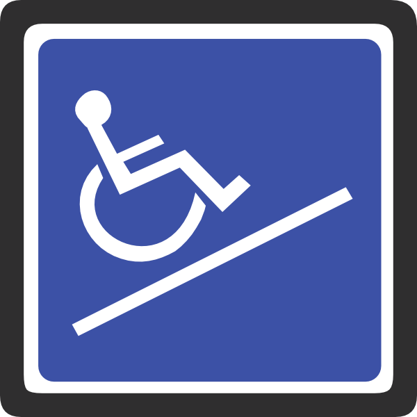 Handicapped Friendly Sign Clip Art - vector clip art ...