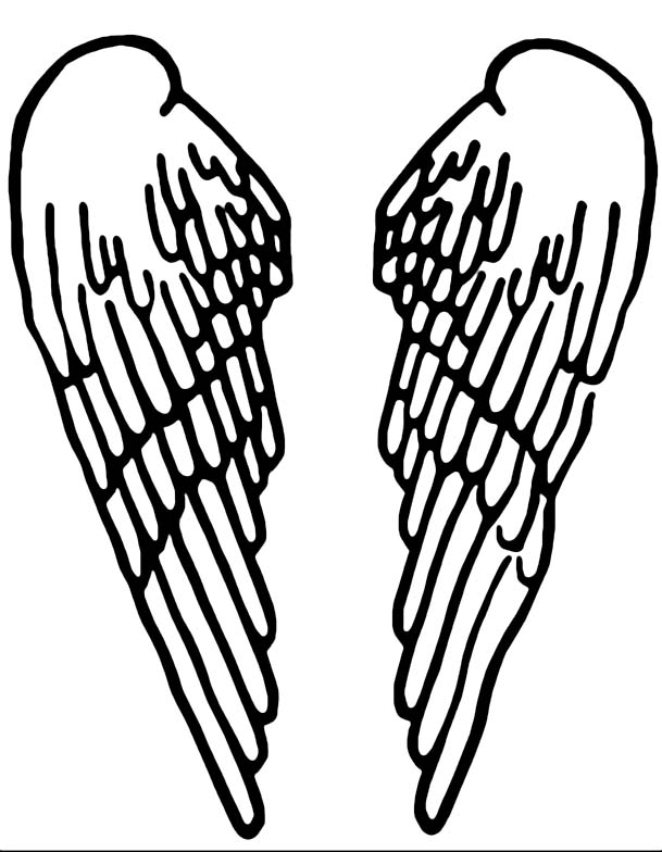 Wings Stencil - ClipArt Best