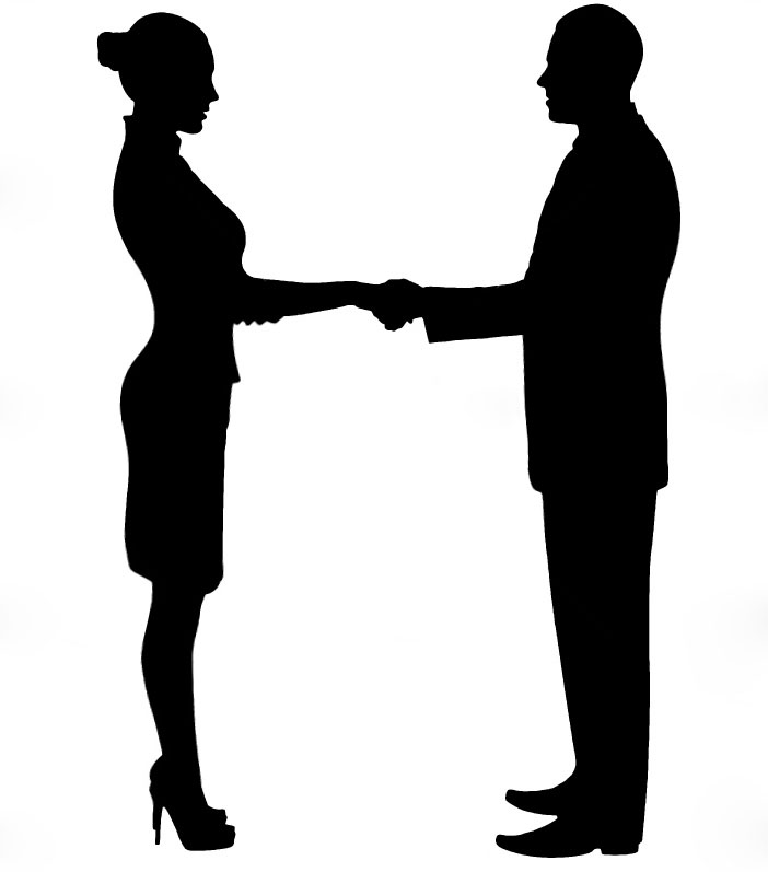 Business People Shaking Hands Clipart